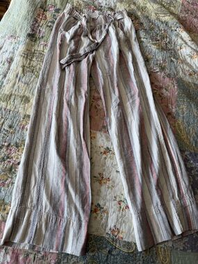 Knox Rose Striped Pants in Beige, Pink & Gray